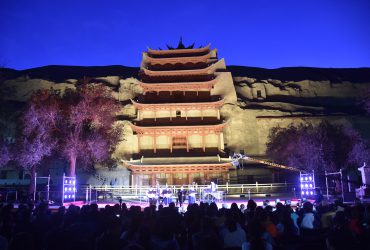 Dunhuang Mogao Grottos in front of the Nine-Storey Pagoda – <i>Heavenly Music of Dunhuang</i> Concert